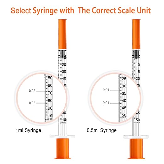 1ml 30G 13mm Syringe with Needle, Individually Wrapped, Pack of 10