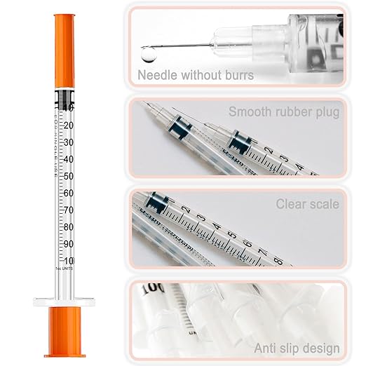 1ml 30G 13mm Syringe with Needle, Individually Wrapped, Pack of 10