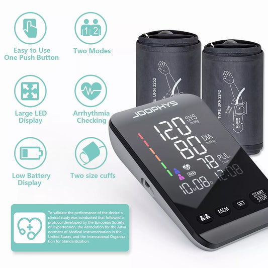 Upper Arm Blood Pressure Monitor – Automatic Digital BP Machine with Easy Operation