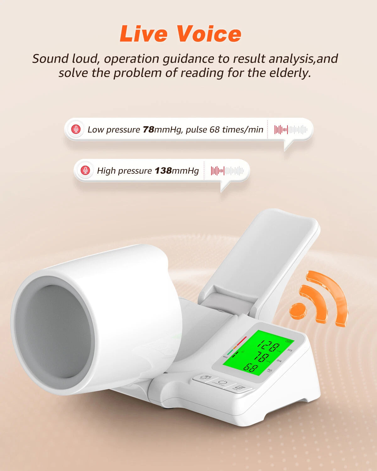 Digital Blood Pressure Monitor Blood Pressure Machine Upper Arm Rechargeable US
