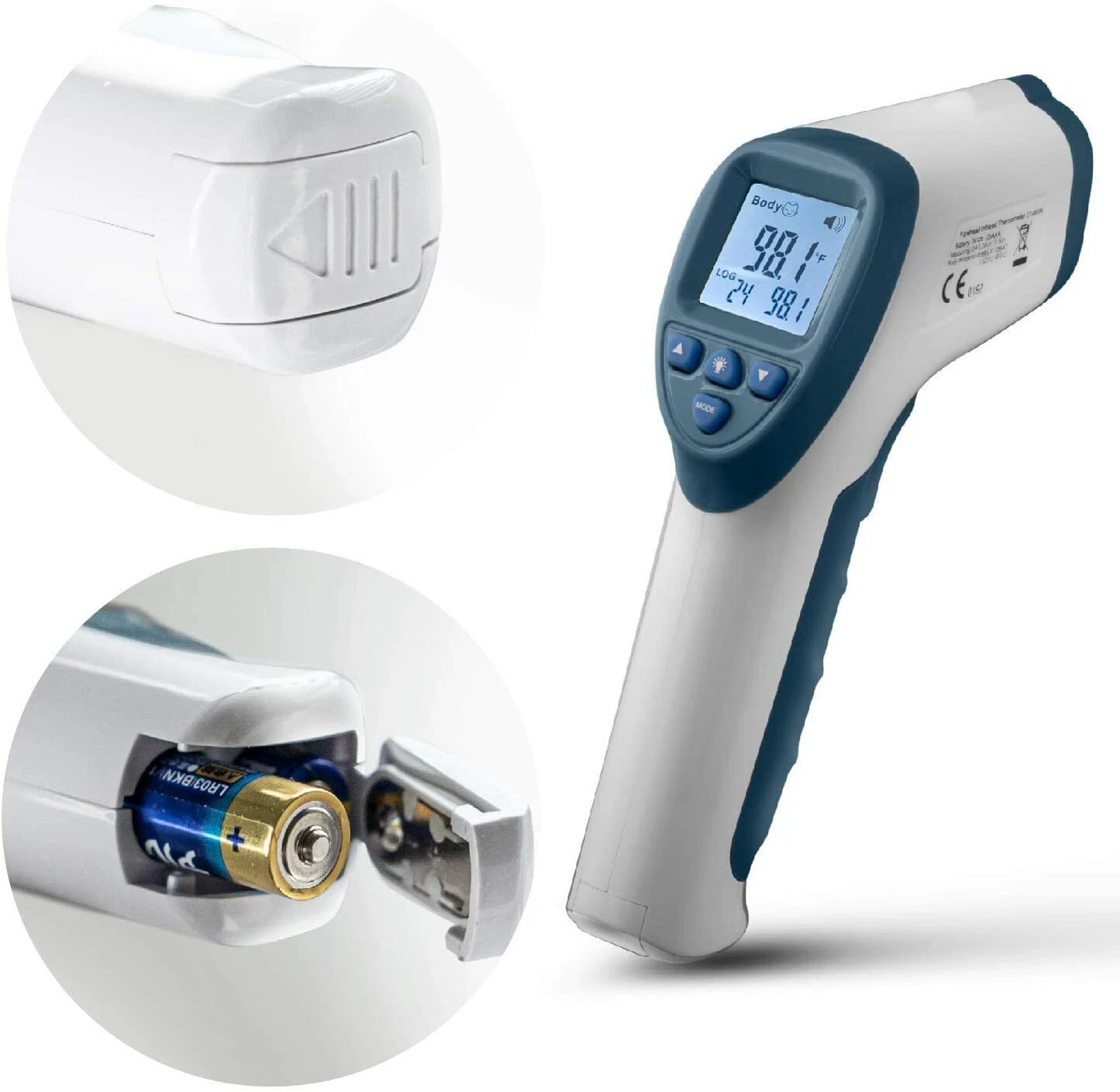 Digital Non-Contact forehead infrared thermometer Blacklight LCD Scree