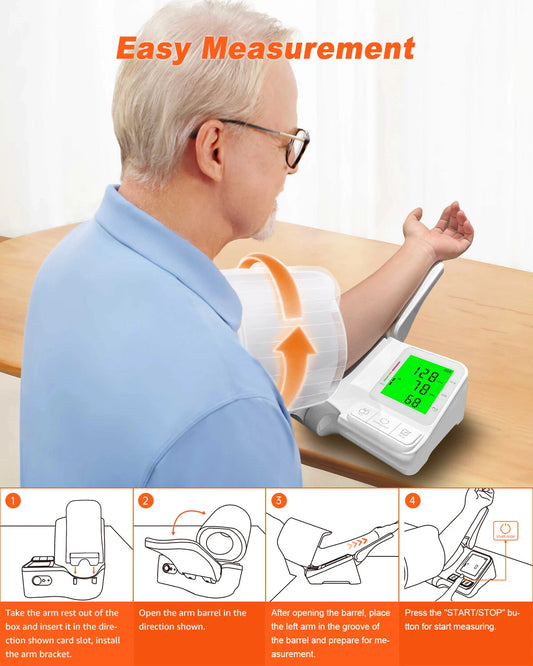 Digital Blood Pressure Monitor Blood Pressure Machine Upper Arm Rechargeable US