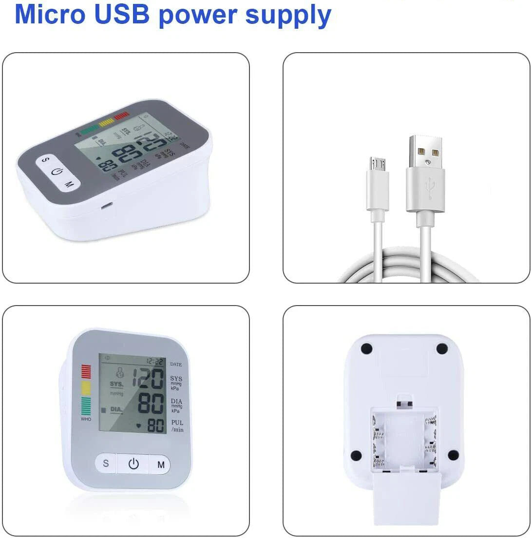 Professional Automatic Blood Pressure Monitor – Upper Arm Digital BP Cuff Machine