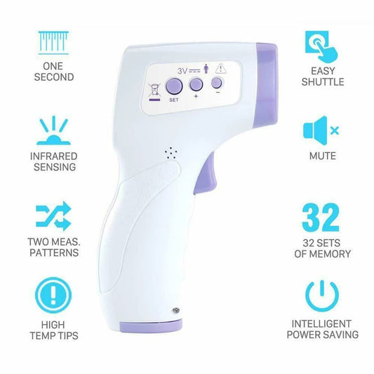 Professional Infrared Thermometer – Non-Contact Digital Forehead & Body Temperature Monitor