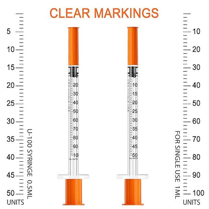 1ml 30G 13mm Syringe with Needle, Individually Wrapped, Pack of 10