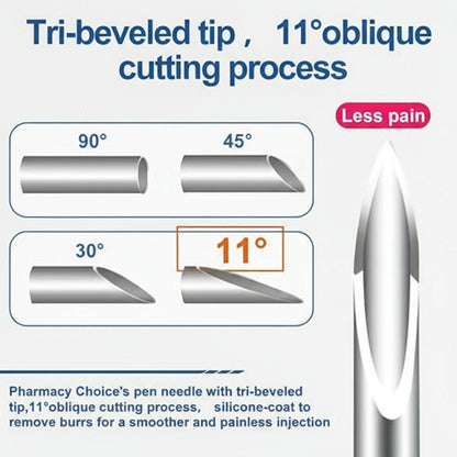 31G 4MM(5/32") Insulin Pen Needles, Diabetic Needles for Insulin Injections, 100 Count, Universal Fit, Compatible with Most Pen Injector Device, Super Thin for Diabetes Comfortable Injection