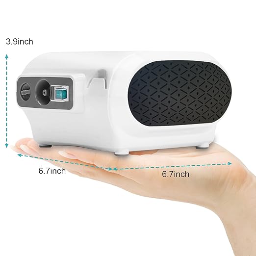 Compresor Nebulizer, Nebulizer Machine with 1 Set Acessory, Jet Nebulizers Personal Steam Inhaler for Kids Adult