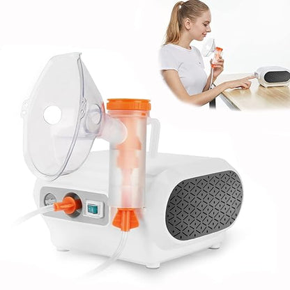 Compresor Nebulizer, Nebulizer Machine with 1 Set Acessory, Jet Nebulizers Personal Steam Inhaler for Kids Adult