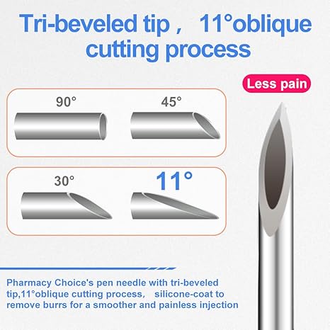 32G 5MM (3/16’’) Insulin Pen Needles, Diabetic Needles for Insulin Injections, 100 Count, Universal Fit, Compatible with Most Pen Injector Device, Super Thin for Diabetes Comfortable Injection