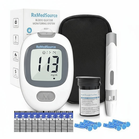 G-430 Blood Glucose Monitor Kit with 50 Test Strips,Blood Sugar Testing kit,Diabetes Testing Kit, Blood Glucose Meter, 50 Glucometer Strips, 50 Lancets, Blood Sugar Meter Glucometer for Home Use (50)