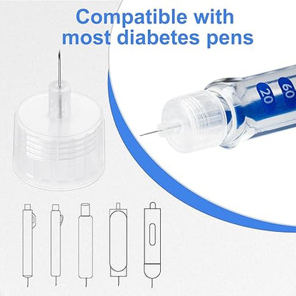 32G 5MM (3/16’’) Insulin Pen Needles, Diabetic Needles for Insulin Injections, 100 Count, Universal Fit, Compatible with Most Pen Injector Device, Super Thin for Diabetes Comfortable Injection