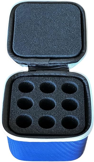 Insulin Fridge Holder Storage Case Organizer - Fits Standard 10ml U-100 Vials - Safe, Snug, Secure Vial Protector (Blue)