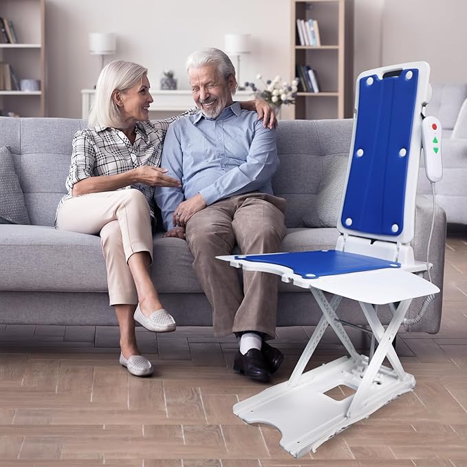 Electric Chair Lift - Lift Elderly from Floor, IPX8 Waterproof Chair Lift with Remote Control, Support Up to 300 LBS, for Elderly & Disabled Fall Assist Device Assistance