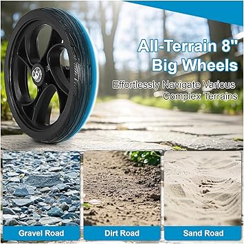 Knee Scooter，Knee Scooter for Adults for Foot Surgery，Steerable Knee Walker for Foot Injuries Compact Crutch Alternative with Dual Braking System (Blue)