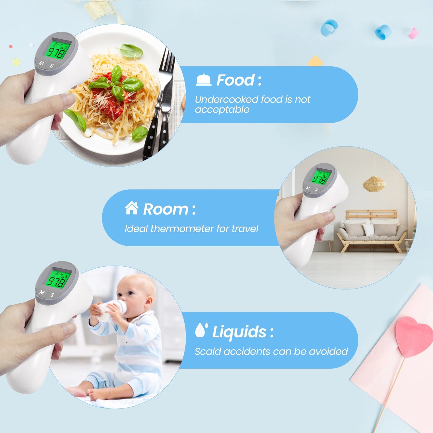 Professional Infrared Thermometer – Multi-Function Non-Contact Digital Fever Measurement Device