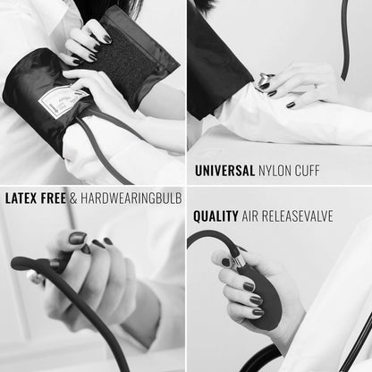 Manual Blood Pressure Monitor BP Cuff Gauge Aneroid Sphygmomanometer Machine Kit
