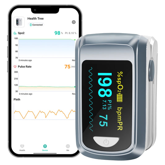 Oximeter Pulse Fingertip SpO2 Heart Rate Monitor Blood Oxygen Saturation Monitor