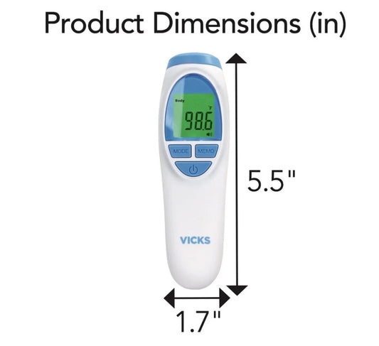 3-in-1 Non-Contact Thermometer – Forehead, Food, and Bath Temperature Measurement Device