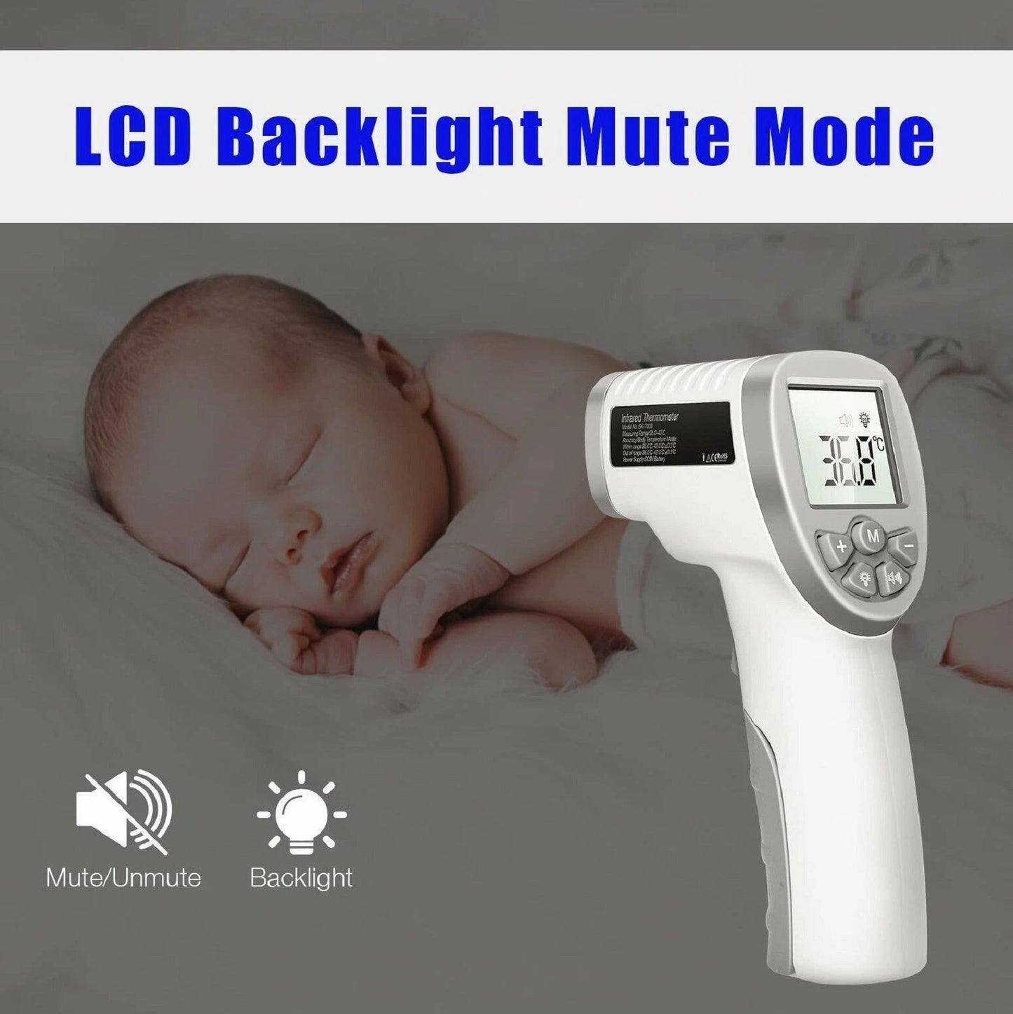Medical-Grade Non-Contact Digital Body Thermometer