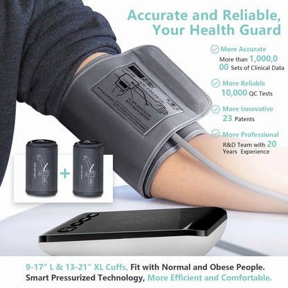 Upper Arm Blood Pressure Monitor – Automatic Digital BP Machine with Easy Operation