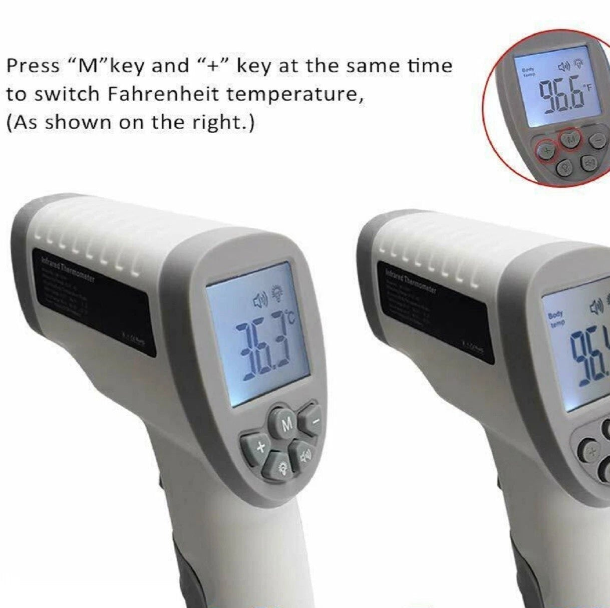 Medical-Grade Non-Contact Digital Body Thermometer