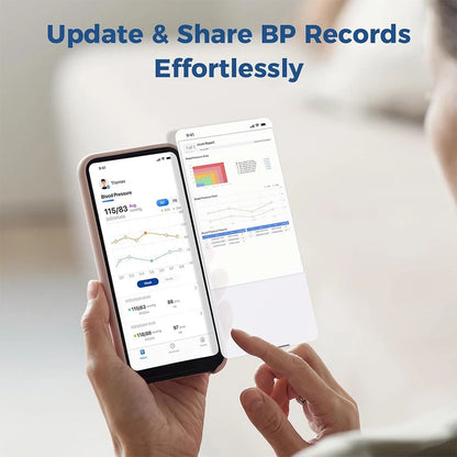 Bluetooth Upper Arm Blood Pressure Monitor – Automatic BP Machine with 7-Day BP Tracking