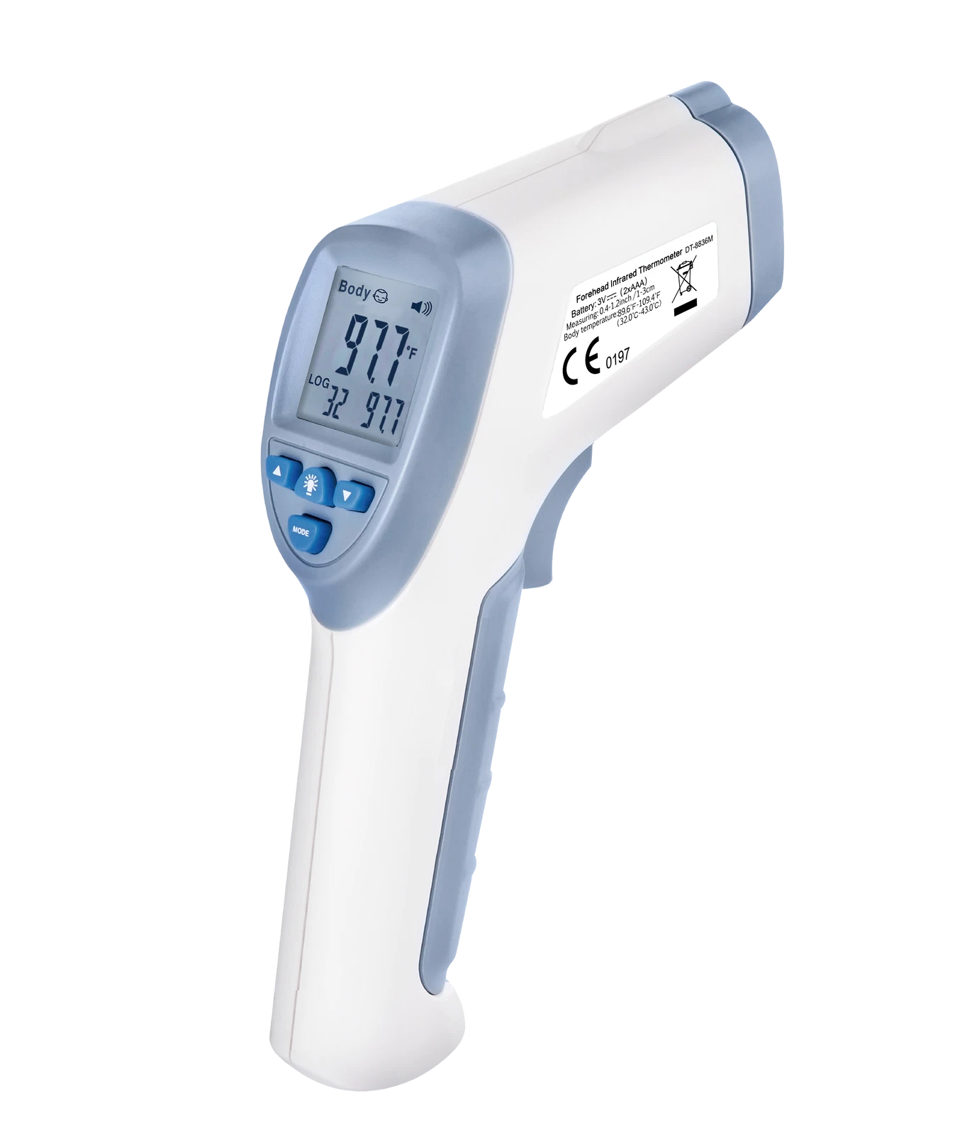 Digital Non-Contact forehead infrared thermometer Blacklight LCD Scree