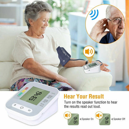 Arm Blood Pressure Monitor Digital BP Cuff Upper Arm Automatic Machine US