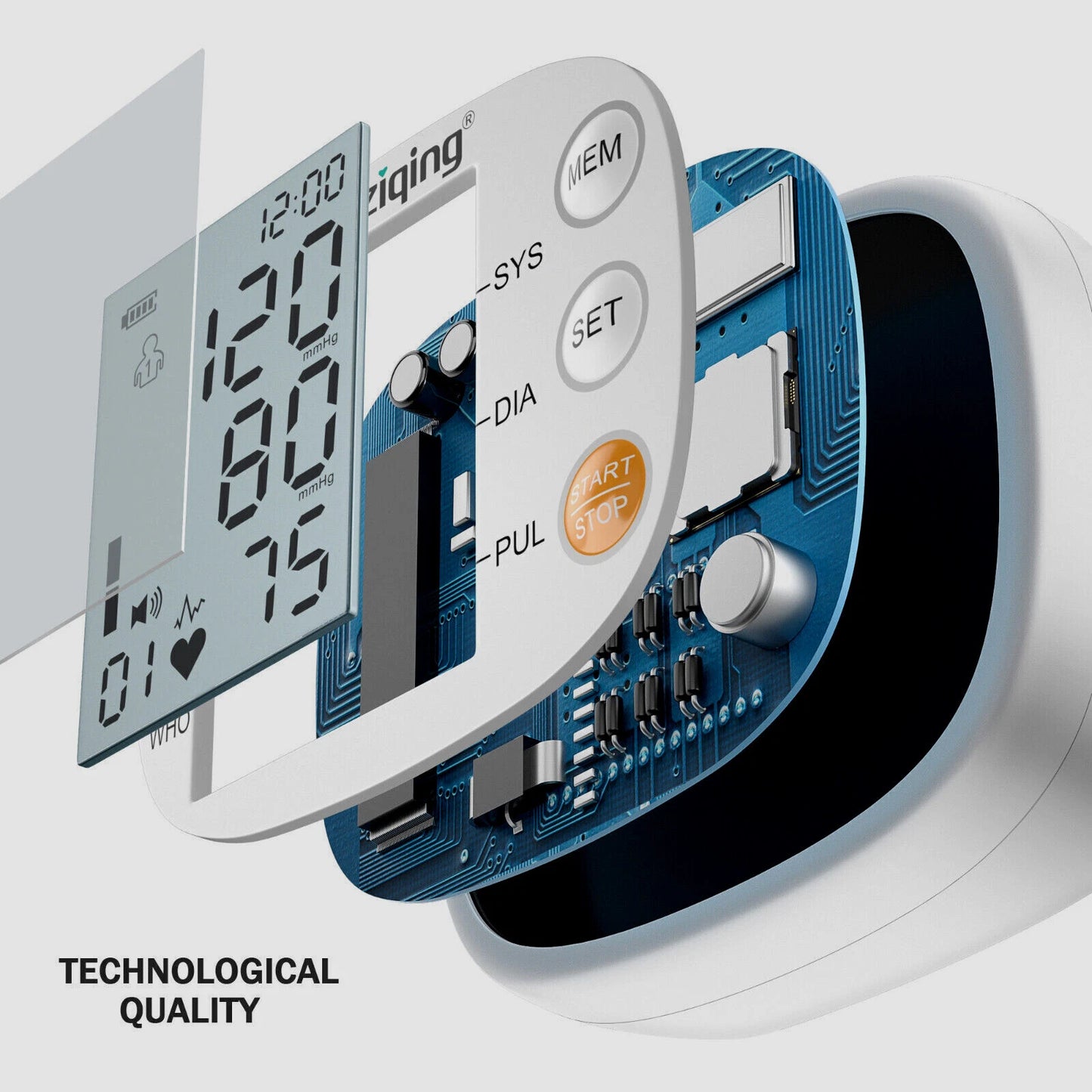 Automatic Digital Wrist BP Monitor – Compact Blood Pressure & Heart Rate Machine