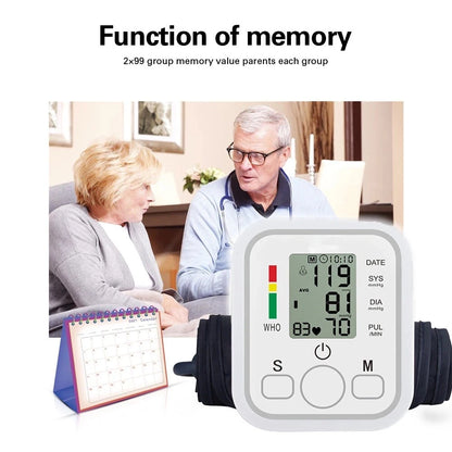 Digital Upper Arm Blood Pressure Monitor – Automatic BP Machine with Heart Rate Detection