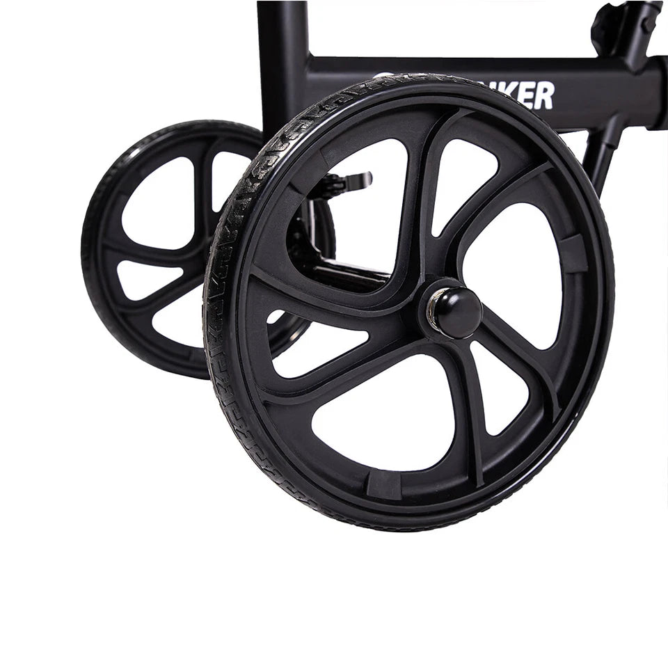 RxDeluxe Medical Knee Walker Scooter Steerable 10" Wheels Knee Scooter Blue