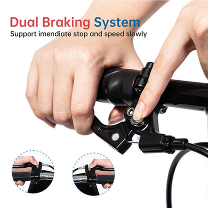 RxDeluxe Medical Knee Walker Scooter Steerable 10" Wheels Knee Scooter Blue